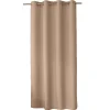 Rideaux avec Œillets, Beige naturel, 140x240cm, 100% polyester, Collection ZOE, CMADECO