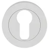 Rosace de fonction rond à visser GoodHome Duod mat blanc Ø50mm