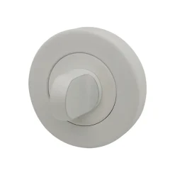 Rosace de fonction rond à visser à condamnation Duod acier mat blanc Ø52mm