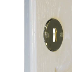 Rosace de fonction rond à visser à serrure GoodHome brillant or Ø48mm