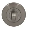 Rosace de fonction rond à visser à condamnation Duod acier effet nickel satin gris Ø52mm