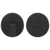 Rosace de fonction rond tube à visser à condamnation GoodHome Duod mat noir Ø50mm