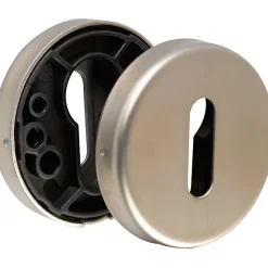 Rosace ronde inox satiné - Clé L - Linox - La paire - Vachette