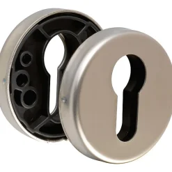 Rosace ronde inox satiné - Clé I - Linox - La paire - Vachette