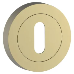 Rosaces de fonction rondes à visser, à serrure cylindre effet doré Ø50 mm GoodHome Duod
