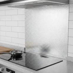 Rouleau adhésif aluminium au mètre - revêtement mural meuble de protection auto-adhésif étanche - 60cmx3m
