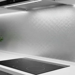 Rouleau adhésif aluminium au mètre - revêtement mural meuble de protection auto-adhésif étanche - 60cmx3m