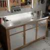 Rouleau adhésif aluminium au mètre - revêtement mural meuble de protection auto-adhésif étanche - 60cmx1m