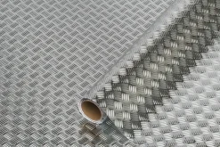 Rouleau adhésif décoratif effet 3D tôle alu gaufrée L.150 x l.67,5 cm D-C-Fix®