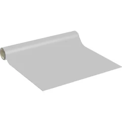 Rouleau adhésif décoratif Vinyle au Mètre - Sticker Lavable Imperméable Mur Cuisine Meubles - 60cmx5m - Gris clair