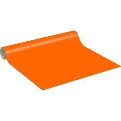 Rouleau adhésif décoratif Vinyle au Mètre - Sticker Lavable Imperméable Mur Cuisine Meubles - 60cmx1m - Orange