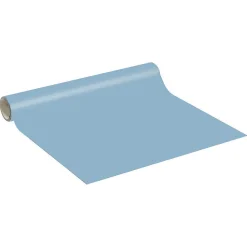 Rouleau adhésif décoratif Vinyle au Mètre - Sticker Lavable Imperméable Mur Cuisine Meubles - 60cmx1m - Bleu poudre