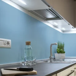 Rouleau adhésif décoratif Vinyle au Mètre - Sticker Lavable Imperméable Mur Cuisine Meubles - 60cmx1m - Bleu poudre
