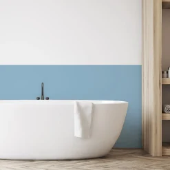 Rouleau adhésif décoratif Vinyle au Mètre - Sticker Lavable Imperméable Mur Cuisine Meubles - 60cmx1m - Bleu poudre