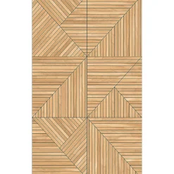 Rouleau revêtement adhésif vinyle au mètre - Sticker mural panneau de bois - TESSELLA - 60x100cm