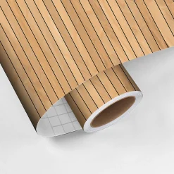 Rouleau revêtement adhésif vinyle au mètre - Sticker mural tête de lit - BOIS SCANDINAVE - 120x160cm