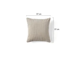 Rune - coussin - en velours côtelé - 37x37 cm - Lisa Design