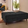 Rune - pouf en velours texturé - Lisa Design
