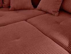Rune - pouf modulable - en velours côtelé - Lisa Design