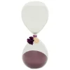 Sablier Belli H.20cm verre assorti- Violet- Atmosphera