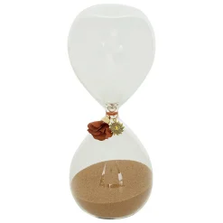 Sablier Belli H.20cm verre assorti- Marron- Atmosphera