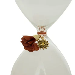 Sablier Belli H.20cm verre assorti- Marron- Atmosphera