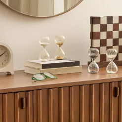 Sablier décoratif Sibel 5,5x5,5x12cm en verre- Modèle B- Atmosphera