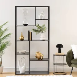 Sablier Mani H.45cm verre assorti- Noir- Atmosphera