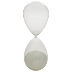 Sablier Mani H.45cm verre assorti- Noir- Atmosphera