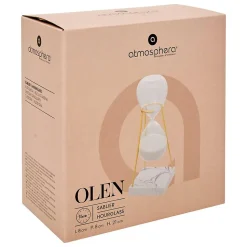 Sablier Olen gris H21cm - Atmosphera