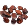 Sachet de 12 Oeil de Tigre de Pierres Précieuses Africaines - Rouge - Taille 7 - 26mm (KG)- Vendu par 1