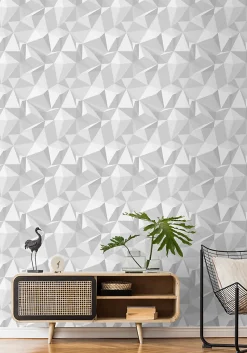 Sanders & Sanders papier peint graphique 3D gris - 50 x 900 cm - 935271