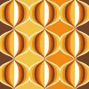Sanders & Sanders papier peint ornements au style rétro jaune, marron et orange - 53 cm x 10.05 m - 935269