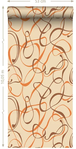Sanders & Sanders papier peint motif figurativ beige - 50 x 900 cm - 935277