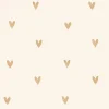 Sanders & Sanders papier peint coeurs beige et or - 53 cm x 10.05 m - 935268