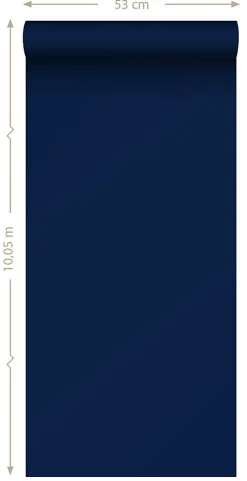 Sanders & Sanders papier peint uni bleu marine - 53 cm x 10.05 m - 935206