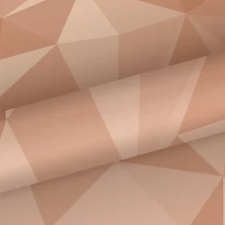 Sanders & Sanders papier peint graphique 3D rose terracotta - 50 x 900 cm - 935273