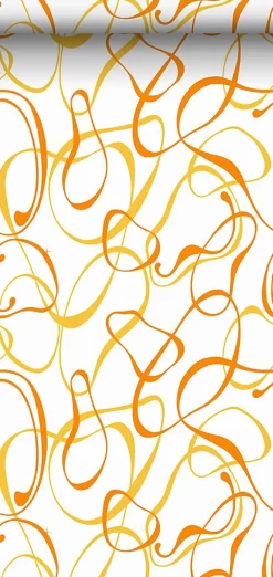 Sanders & Sanders papier peint motif figurativ blanc, jaune et orange - 50 x 900 cm - 935275