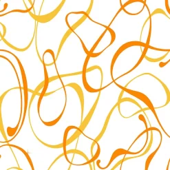 Sanders & Sanders papier peint motif figurativ blanc, jaune et orange - 50 x 900 cm - 935275