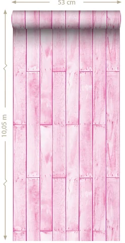 Sanders & Sanders papier peint imitation bois rose clair - 53 cm x 10.05 m - 935243