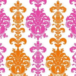 Sanders & Sanders papier peint baroque rose et orange - 53 cm x 10.05 m - 935222