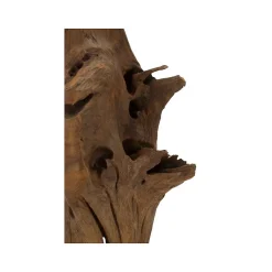 Sculpture en bois brun 23x27x64 cm