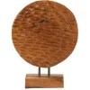 Sculpture en bois marron 30x15,5X40 cm