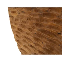 Sculpture en bois marron 30x15,5X40 cm