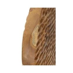 Sculpture en bois marron 30x15,5X40 cm