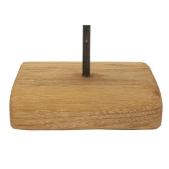 Sculpture en bois marron 28x10x38 cm