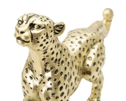 Sculpture en métal doré avec base 56x10x57,5 cm
