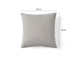 Selma - coussin - en velours côtelé - 50x50 cm - Lisa Design