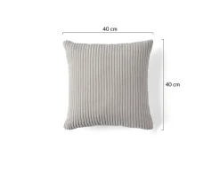 Selma - coussin - en velours côtelé - 40x40 cm - Lisa Design