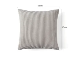 Selma - coussin - en velours côtelé - 60x60 cm - Lisa Design